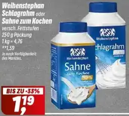 Simmel Weihenstephan Schlagrahm oder Sahne zum Kochen Angebot