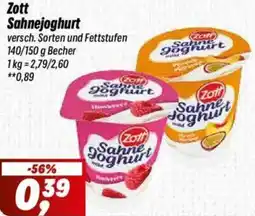 Simmel Zott Sahnejoghurt Angebot