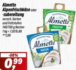 Simmel Almette Alpenfrischkäse oder -zubereitung Angebot