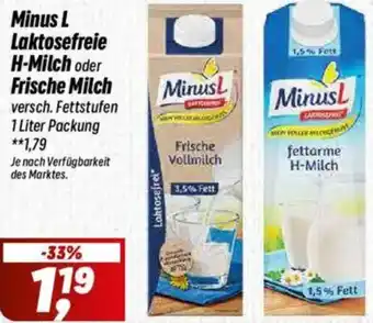 Simmel Minus L Laktosefreie H-Milch oder Frische Milch Angebot