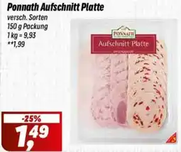 Simmel Ponnath Aufschnitt Platte Angebot