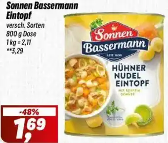 Simmel Sonnen Bassermann Eintopf Angebot