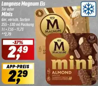 Simmel Langnese Magnum Eis oder Minis Angebot