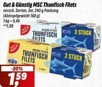 Simmel Gut & Günstig MSC Thunfisch Filets Angebot