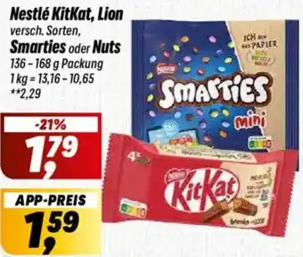 Simmel Nestlé KitKat, Lion, Smarties oder Nuts Angebot