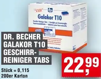 Handelshof Dr. becher galakor t10 geschirrreiniger tabs Angebot