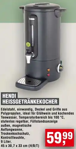 Handelshof Hendi heissgetränkekocher Angebot