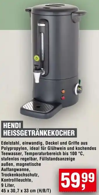 Handelshof Hendi heissgetränkekocher Angebot