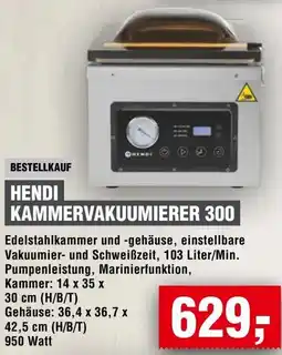 Handelshof Hendi kammervakuumierer 300 Angebot