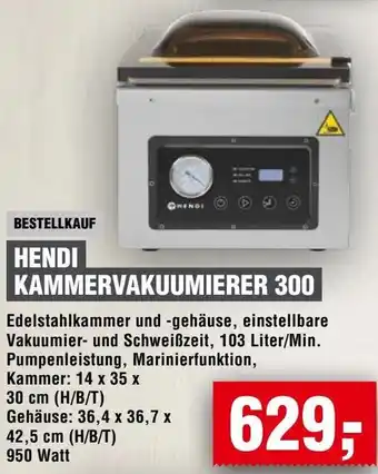 Handelshof Hendi kammervakuumierer 300 Angebot