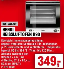 Handelshof Hendi heissluftofen H90 Angebot