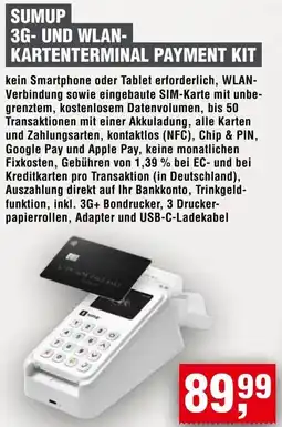 Handelshof Sumup 3g-und wlan kartenterminal payment kit Angebot