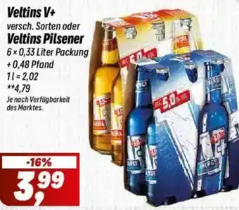 Simmel Veltins V+ oder Veltins Pilsener Angebot