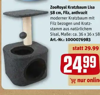 REWE Zooroyal kratzbaum lisa Angebot