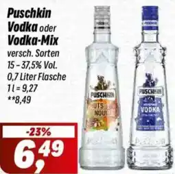 Simmel Puschkin Vodka oder Vodka-Mix Angebot