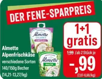 Feneberg Almette Alpenfrischkäse Angebot