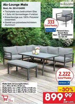 Netto Marken-Discount bellavista Alu-Lounge Maia Angebot