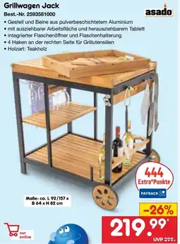 Netto Marken-Discount asado Grillwagen Jack Angebot