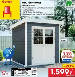 Netto Marken-Discount Elephant WPC-Gartenhaus Angebot