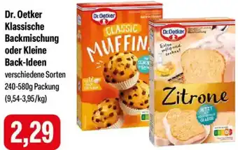 Feneberg Dr. Oetker Klassische Backmischung oder Kleine Back-Ideen Angebot