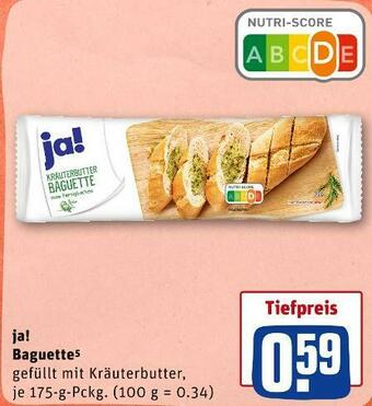 REWE Ja! baguette Angebot