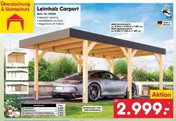 Netto Marken-Discount Karibu Leimholz Carport Angebot