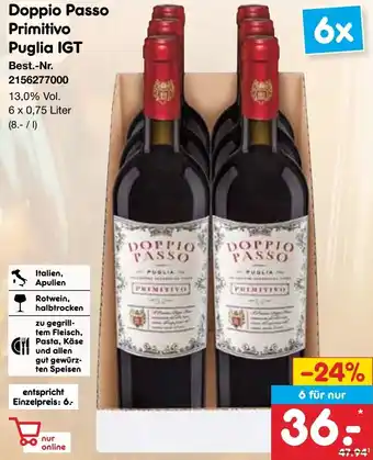 Netto Marken-Discount Doppio Passo Primitivo Puglia IGT Angebot