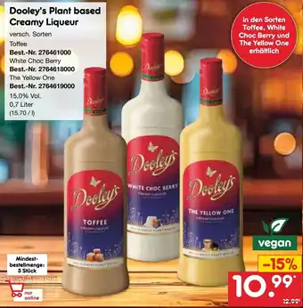 Netto Marken-Discount Dooley's Plant based Creamy Liqueur Angebot