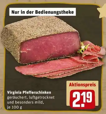 REWE Virginia pfefferschinken Angebot