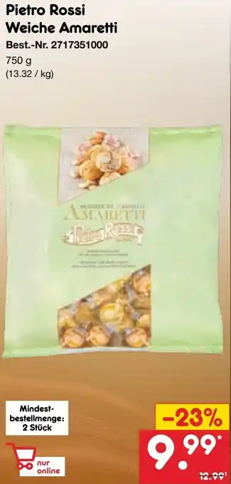 Netto Marken-Discount Pietro Rossi Weiche Amaretti Angebot