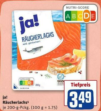 REWE Ja! räucherlachs Angebot