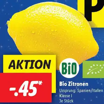 Lidl Bio Zitronen Angebot