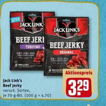 REWE Jack link’s beef jerky Angebot