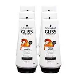 Netto Marken-Discount Schwarzkopf Gliss Total Repair Reparatur-Spülung 200 ml, 6er Pack Angebot