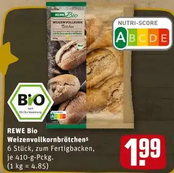 REWE Rewe bio weizenvollkornbrötchen Angebot