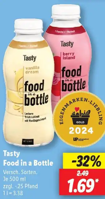 Lidl Tasty Food in a Bottle Angebot