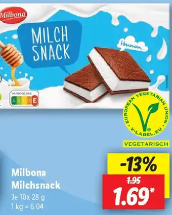 Lidl Milbona Milchsnack Angebot