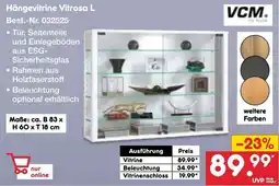 Netto Marken-Discount VCM Hängevitrine Vitrosa L Angebot