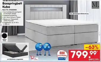 Netto Marken-Discount Boxspringbett Kuba Angebot