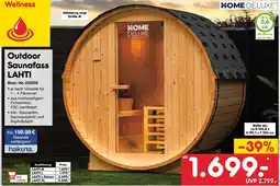 Netto Marken-Discount HOME DELUXE Outdoor Saunafass LAHTI Angebot