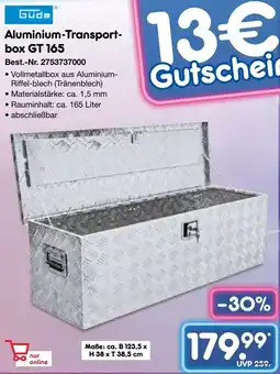 Netto Marken-Discount Güde Aluminium-Transportbox GT 165 Angebot