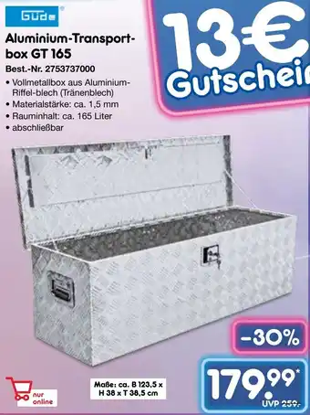 Netto Marken-Discount Güde Aluminium-Transportbox GT 165 Angebot