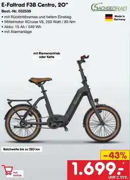 Netto Marken-Discount SACHSENRAD E-Faltrad F3B Centro, 20" Angebot