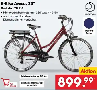 Netto Marken-Discount AGON E-Bike Avesa, 28" Angebot