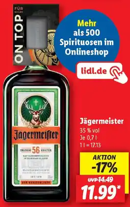 Lidl Jägermeister Angebot