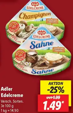 Lidl Adler Edelcreme Angebot