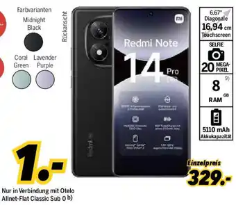 MEDIMAX Redmi Note 14 Pro 5G (256GB) Angebot