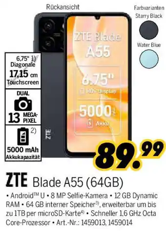 MEDIMAX ZTE Blade A55 (64GB) Angebot