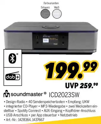 MEDIMAX Soundmaster ICD2023SW Angebot