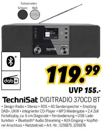 MEDIMAX TechniSat DIGITRADIO 370CD BT Angebot